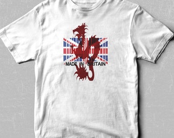 T-shirt Dean Blunt Zushi : motif dragon britannique vintage