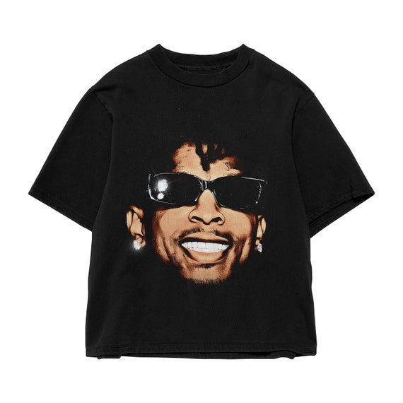 21 Savage Graphic Tee: Oversized Boxy Fit, 90s Rap Style Canada