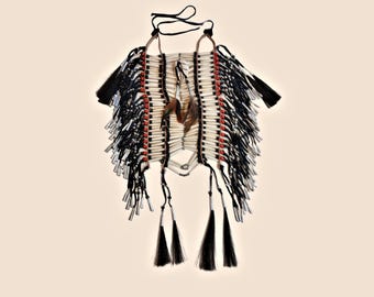 Youth Buffalo Bone Breastplate, Wall Hanging, Boho Home Decor