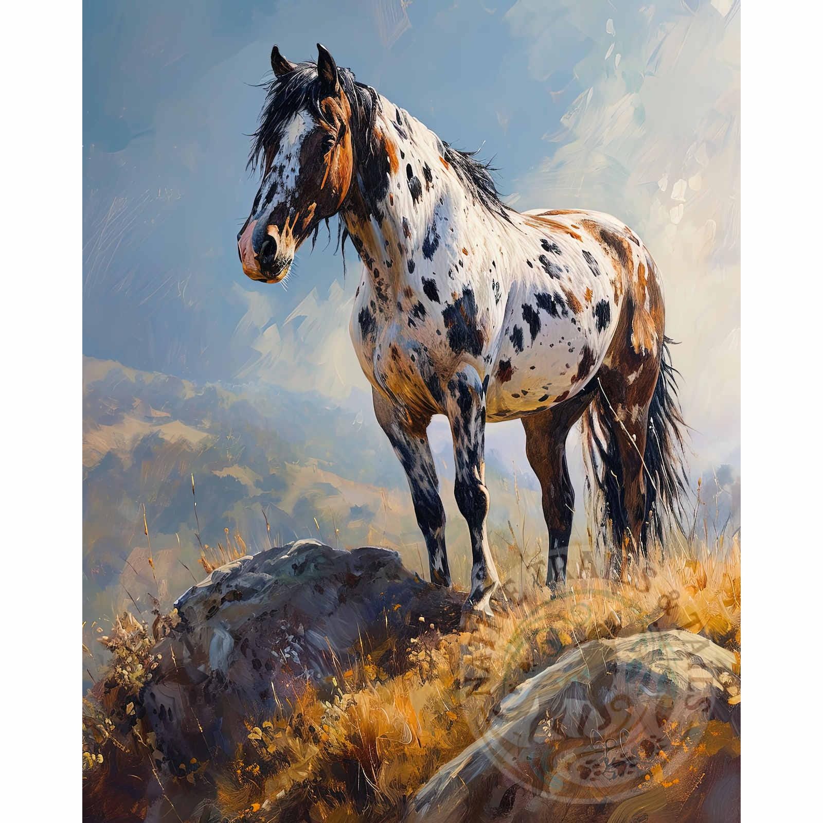 Appaloosa Canvas Wall Art Wild Horse Print Nature Animal Home Decor appaloosa-canvas-wall-art-wild-horse-print-nature-animal-home-decor