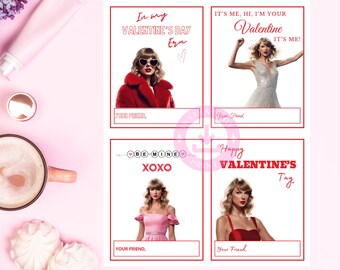 Afdrukbare Valentijnsdag-tijdperk Valentijnsdagkaart, direct download, pdf