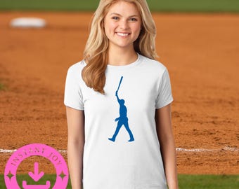 Digitale download | Freddie Freeman Grand Slam-silhouet, png Honkbal clipart | Fanart van Dodgers