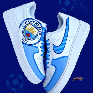 Custom Hand-Painted Nike AF1 Sneakers | Soccer shoes | Personalized football Shoes | Unique Gift for Football Fans Players
