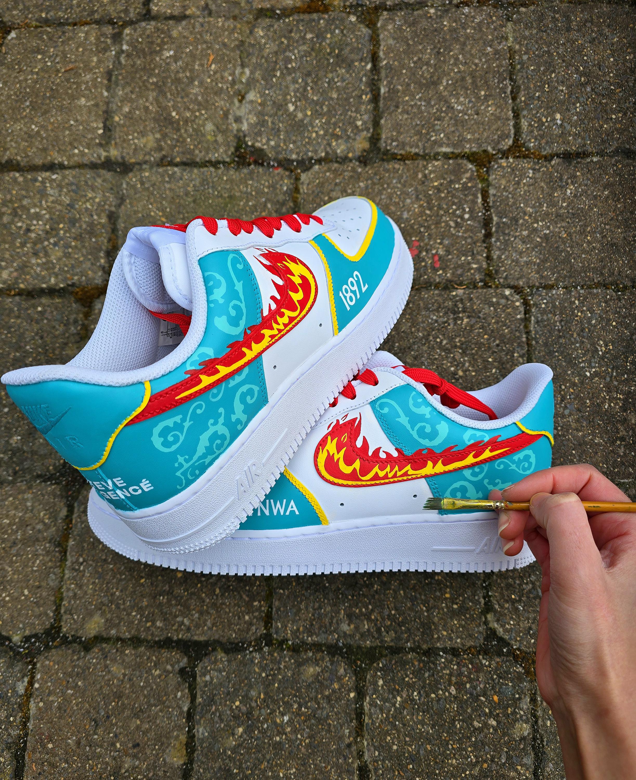 Liverpool FC Custom Hand-painted Nike Air Force 1 Sneakers