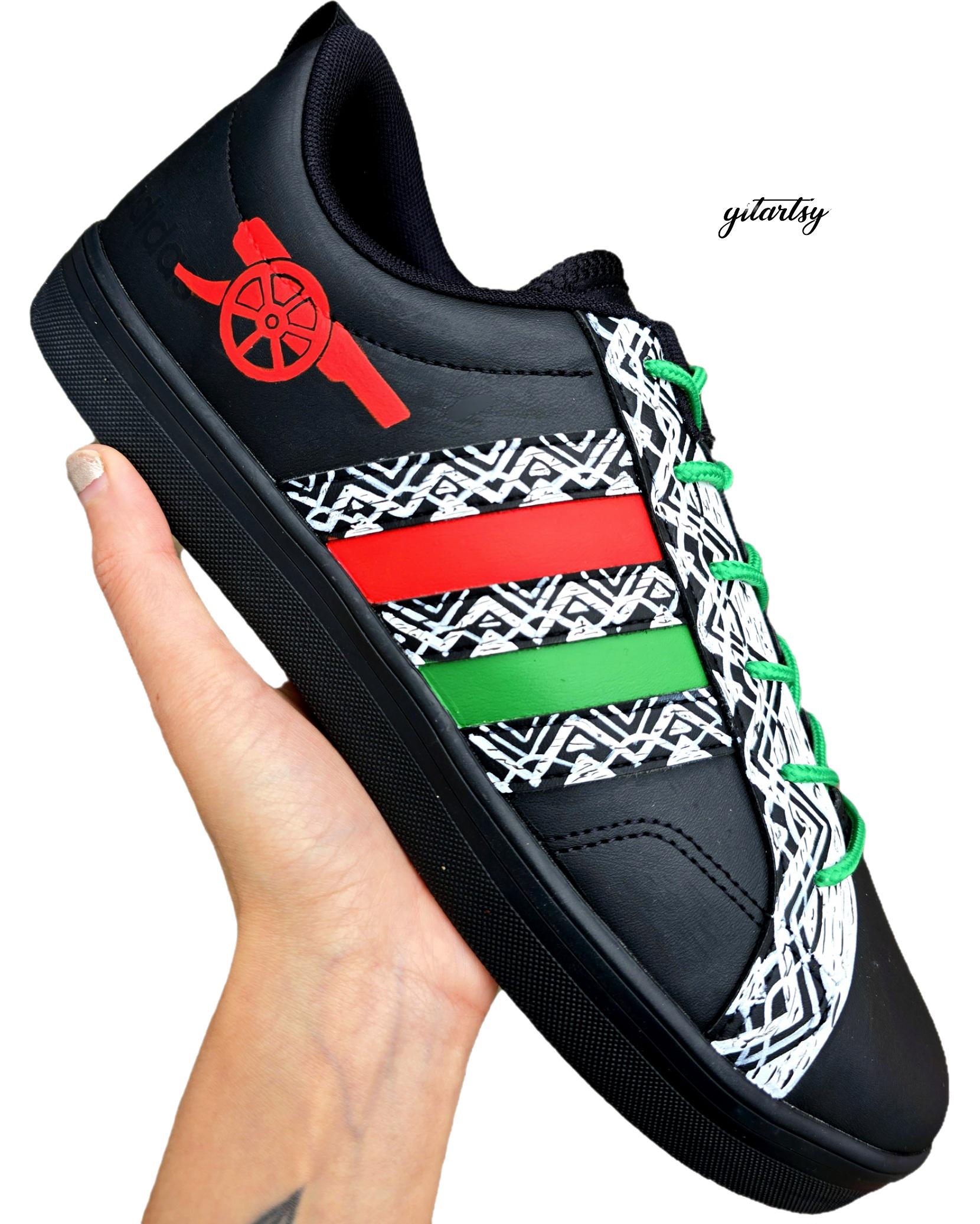 Custom Hand-painted Adidas Sneakers for Arsenal FC Fans - Personalized  Football Shoes With Team Logo and Colours, Arsenal Sneakers Shoes - Etsy
