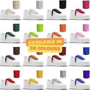 Custom Rope Laces Nike Air Force 1, Unique AF1 Sneaker with Rope Laces, Stylish thick Rope Lace shoes