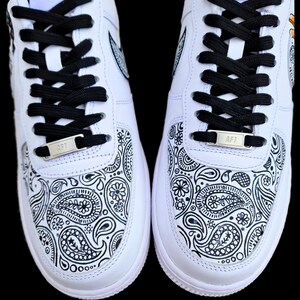 Custom Hand-Painted Nike Air Force 1 Sneakers with a realistic portrait of Singer Tupac and Sidhu Moosewala hands with paisley designs - Personalized Shoes for Music fans lovers- Tupac, Sidhu Moosewala