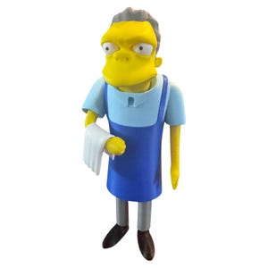 Moe Szyslak Figur - 3D gedrucktes Simpsons-inspiriertes Display-Modell | Barkeeper Künstler Spielzeug