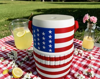 American Flag Cooler Can Holder | No-Spout | 12oz Standard Can