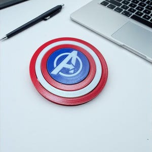 Captain America Fidget Spinner - Etsy