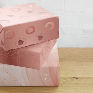 Rose Gold Multi-Design Wrapping paper sheets