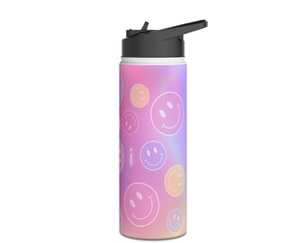 BPA-freie Edelstahlwasserflasche Smileys