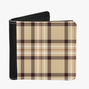 Cartera unisex con cuadros escoceses de las Tierras Altas