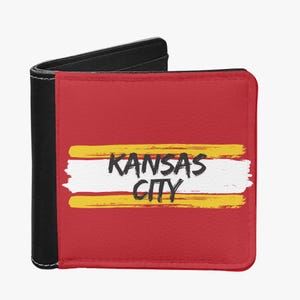 KC Red Stripes Bifold Herren Geldbörse