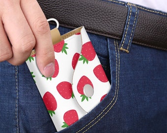 Mini portefeuille pour cartes et clés Strawberry Jam