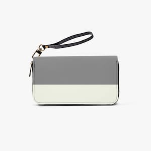 Cartera de pulsera de lujo gris