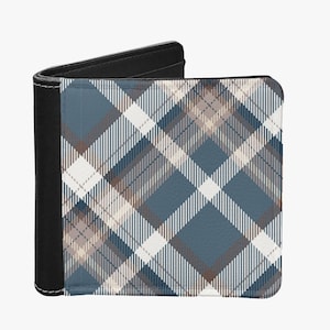 Cartera unisex de dos pliegues Tartan Breeze
