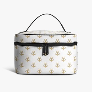 Gold Bees Travel Toiletry Bag