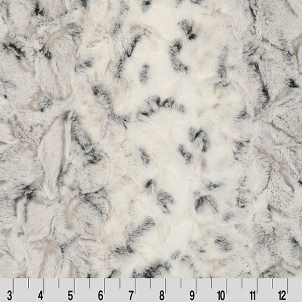 Snowy Owl Alloy Minky Luxe Cuddle Hide by Shannon Fabrics. Animal print fabric by the yard.