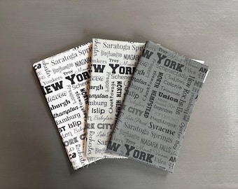 New York fabric yardage. NY Cities cotton material by the fat quarter or yard. Printed on demand.