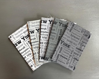 New York fabric fat quarter (FQ). NY Cities cotton material. Ready to ship.