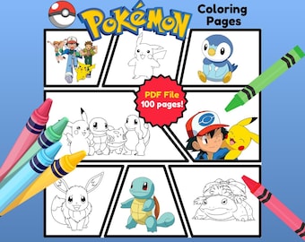 ポケモンぬりえ100枚｜デジタル｜印刷可能