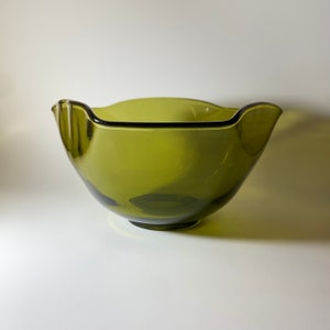 Vintage Green Glass Bowl