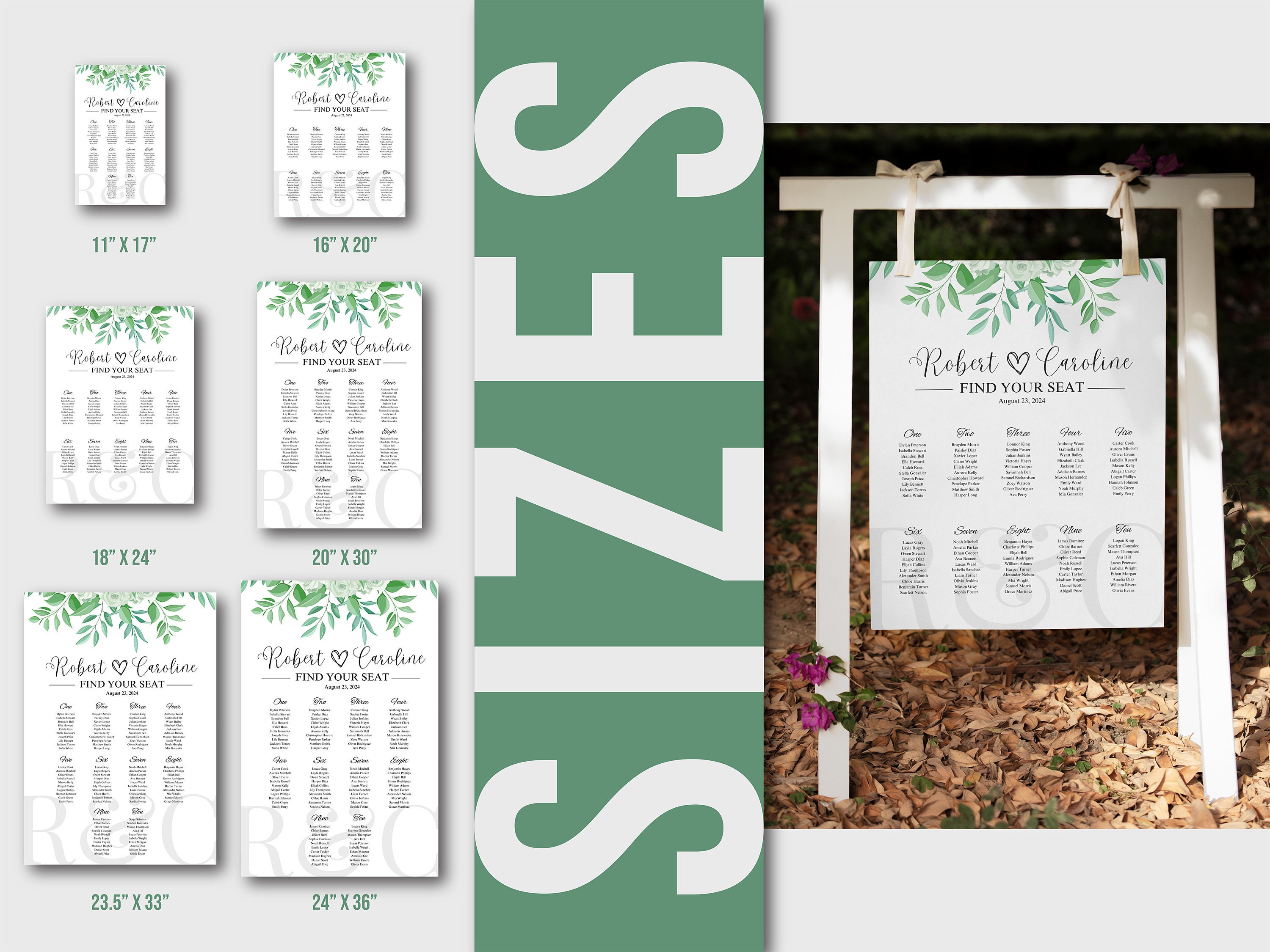 Seating Chart Template, Editable Seating Plan, Printable Seating Chart ...