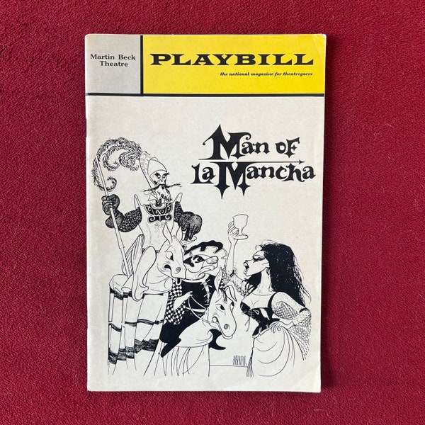 Rare Original Cast Man of La Mancha Vintage Broadway Playbill: Theater Collectible