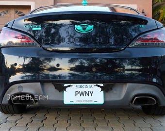 License Plate Bat Wings Pair [Black, 6.5" wide wingspan] - Fits cars or motorcycles - A magical fantasy gift for him or her