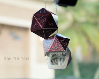 Mimic D20-autodobbelsteen: holografisch glow-in-the-Dark DnD-gamercadeau