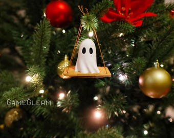 Ghost-schommelornament – hangend bedelaccessoire – een spookachtig kerstboomcadeau om die ene speciale persoon te verrassen