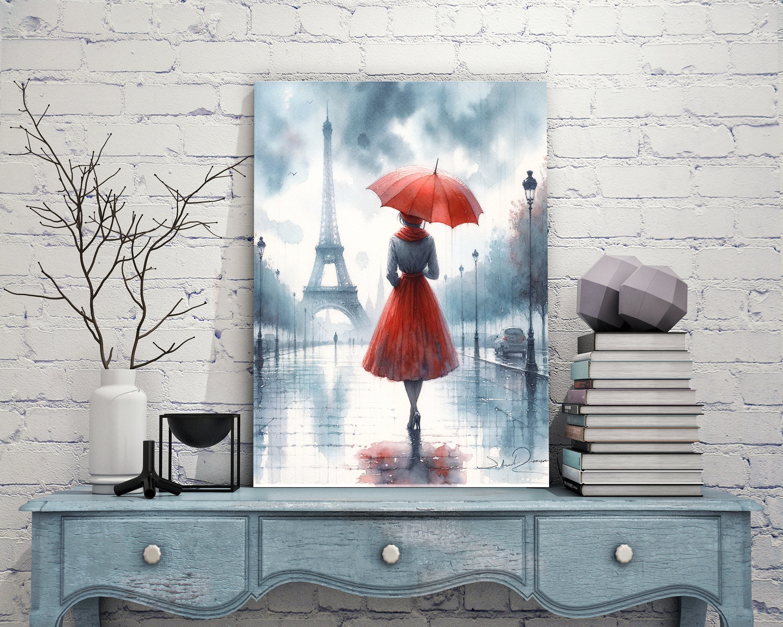 Elegance Amidst in Paris - Canvas Print Art - Elegant Home Decor - Etsy