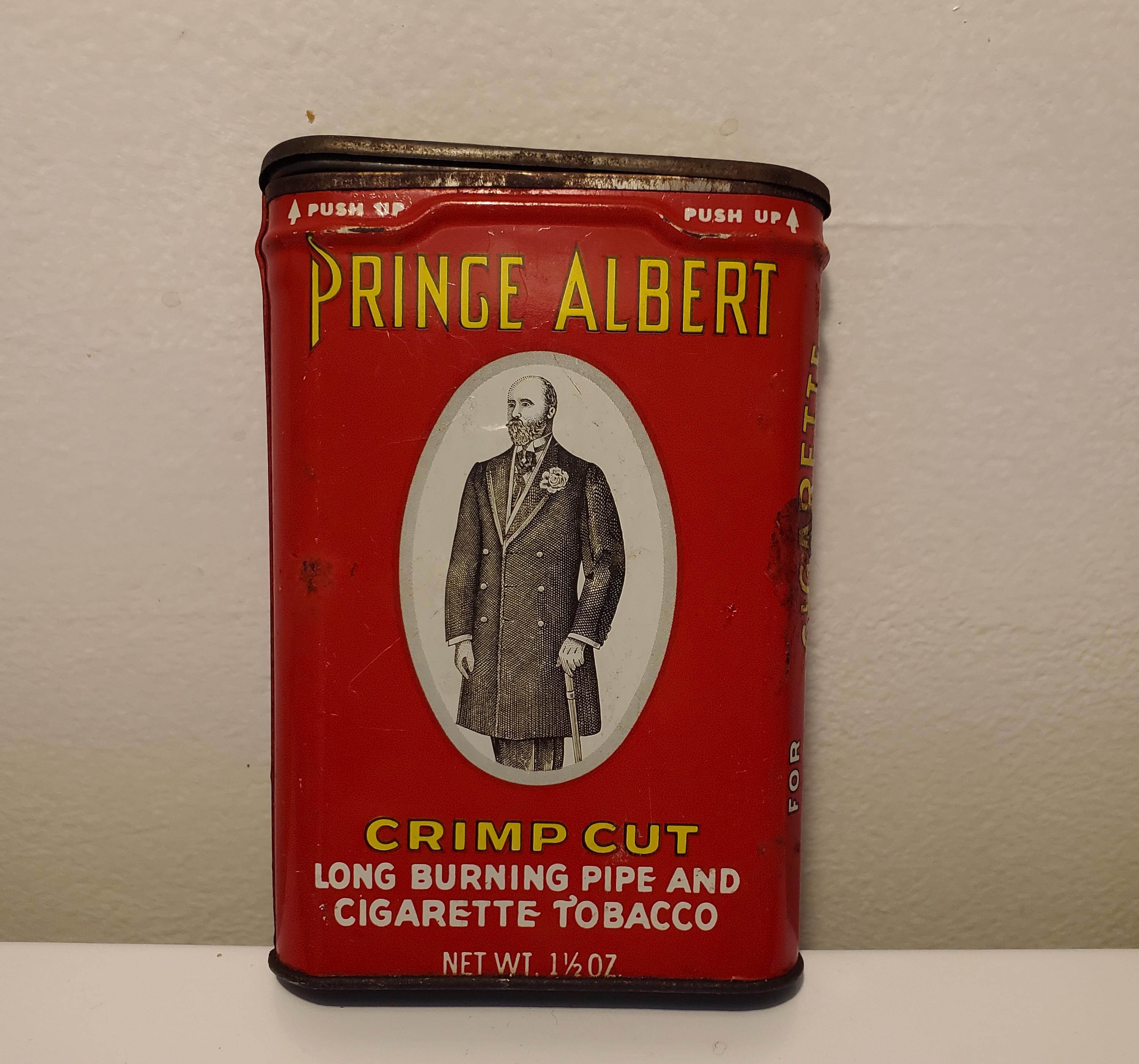 prince albert crimp cut tobacco tin year Prince Albert Crimp Cut Tobacco Vintage Tin
