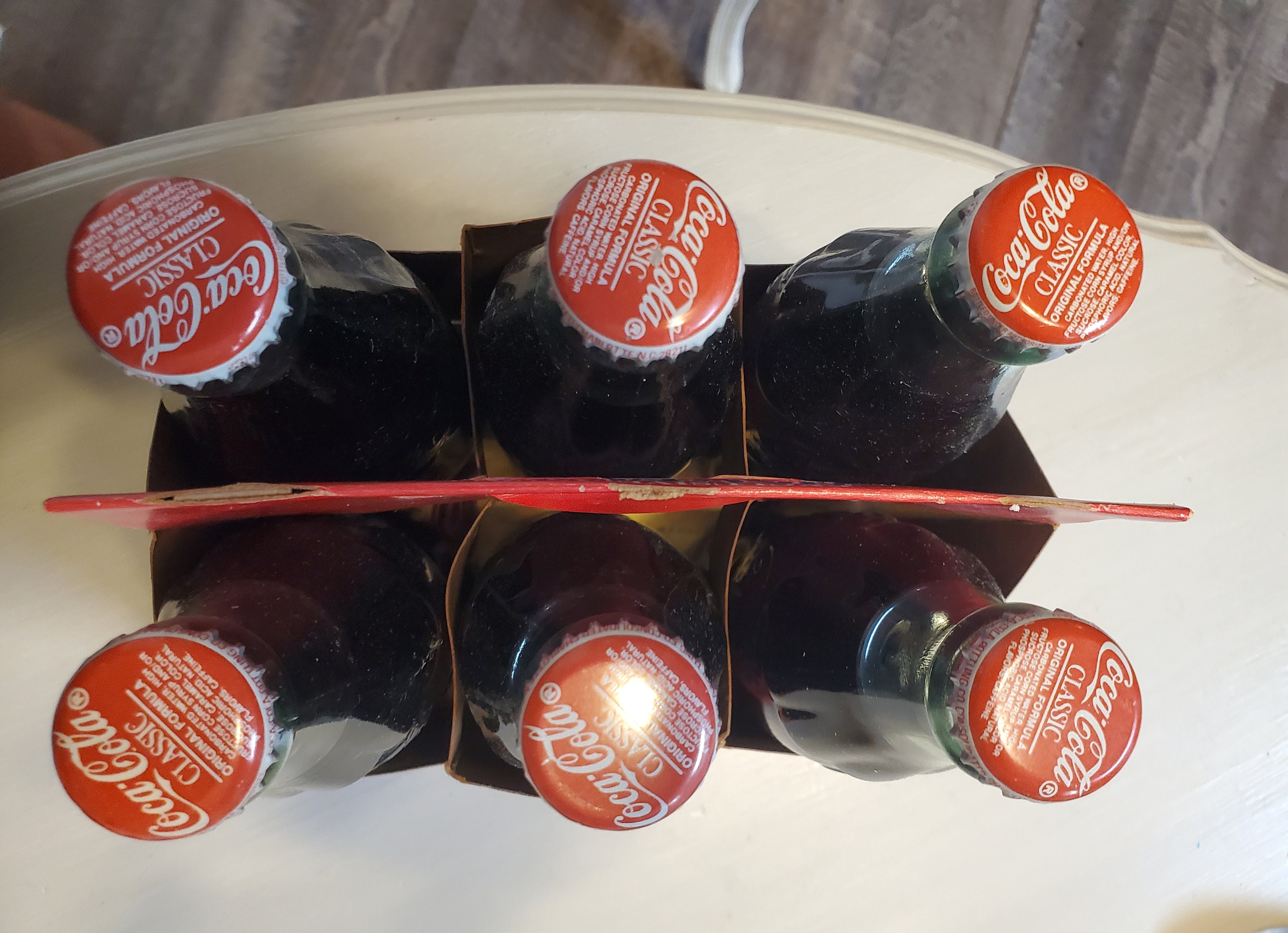 1994 Commemorative Coca Cola 6 Pack Glass Bottles Santa - Etsy