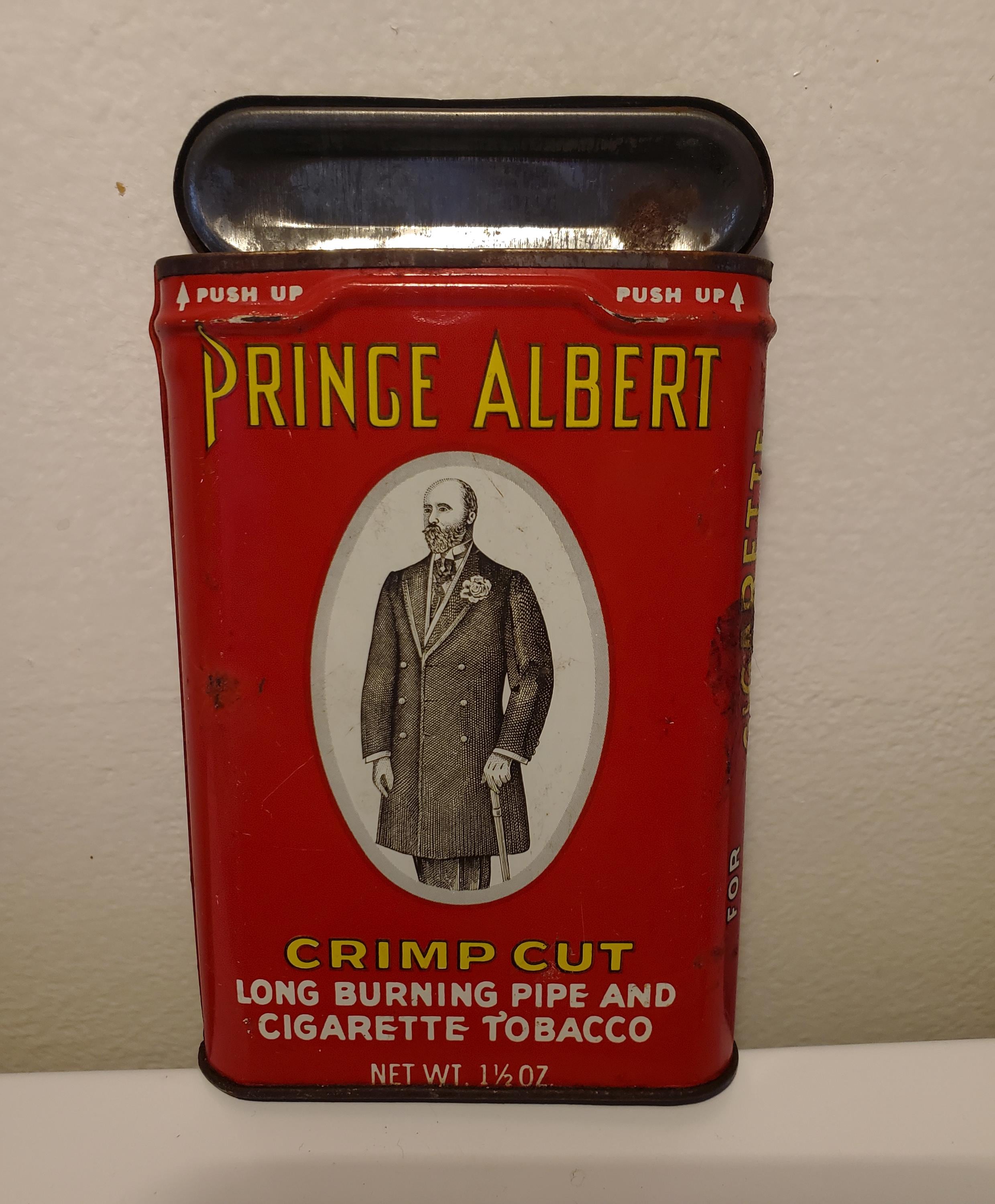 Prince Albert Crimp Cut Tobacco Vintage Tin
