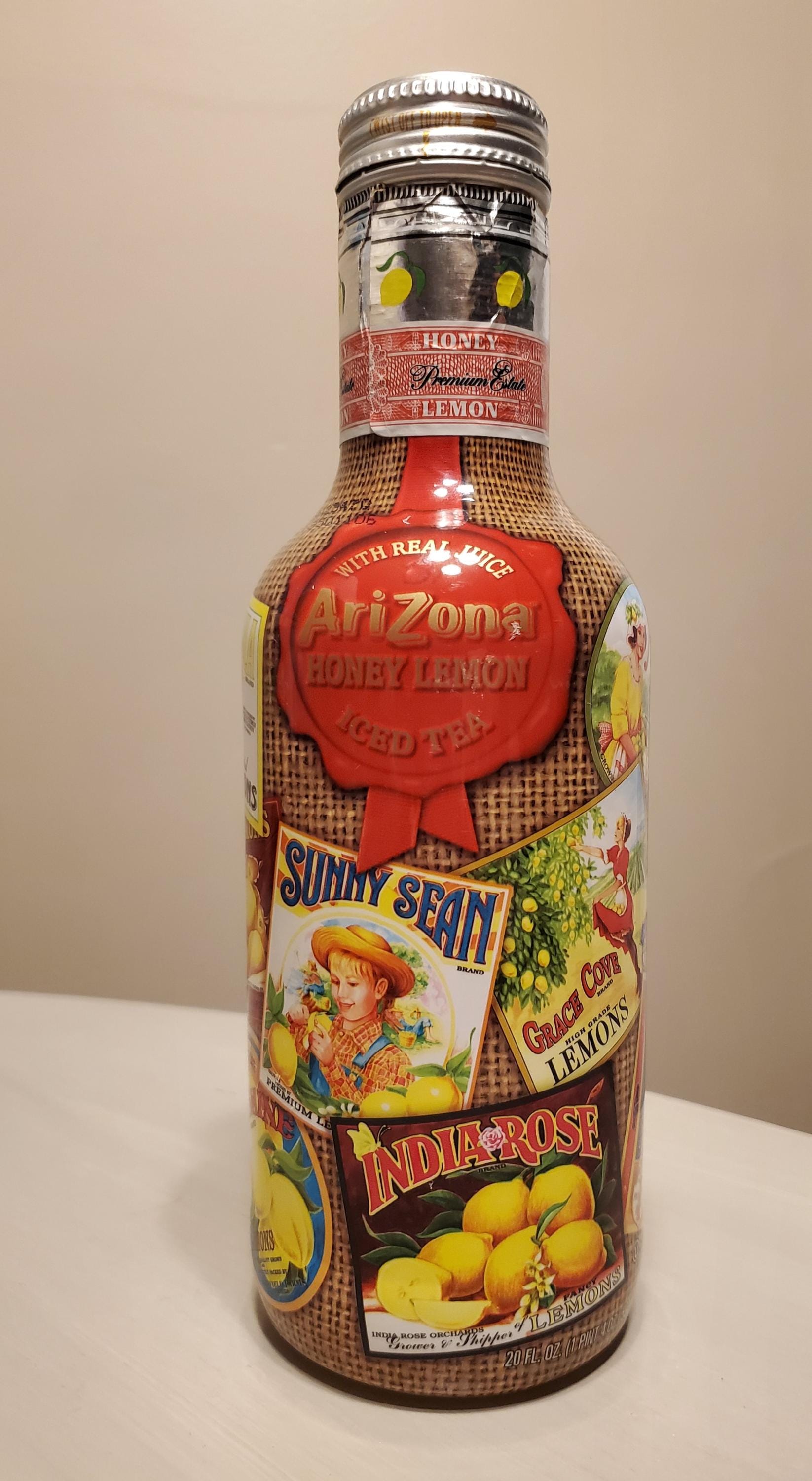 Vintage 1997 Arizona Honey Lemon Iced Tea Glass Bottle - Etsy