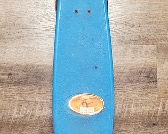 Makaha Mako Pro Vintage Blue Skateboard With Foil Sticker