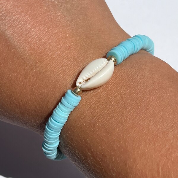 Turquoise shell bracelet