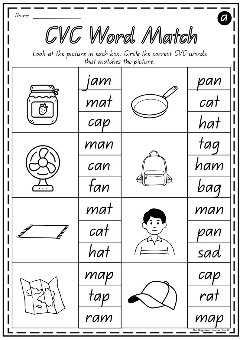 QLD Font | Early Learning CVC Word Work Phonics Bundle | 100 + Pages ...