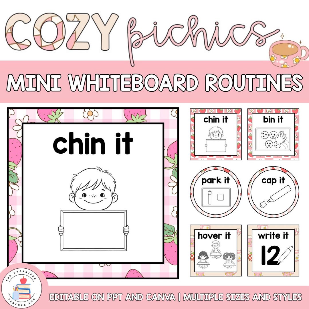 Editable Mini Whiteboard Expectation Posters | Whiteboard Routines ...