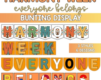 Harmony Day | Harmony Wee | Everyone Belongs | Display Bunting
