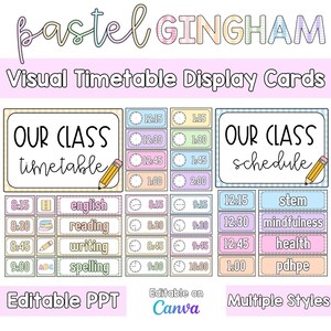 Pastel Gingham | Editable Classroom Decor Growing MEGA Bundle | Printable Teacher Resources, Templates, Organisation & Labels image 11
