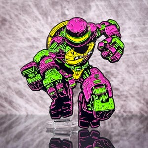 Metalhead 2,0 - 3” Jumbo Emalj Pin bild 3