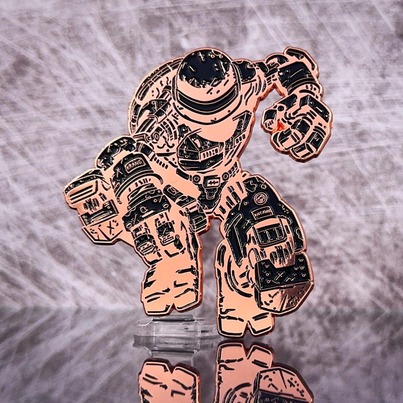 Metalhead 2,0 - 3” Jumbo Emalj Pin bild 5