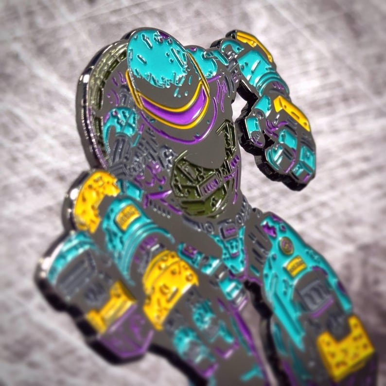 Metalhead 2,0 - 3” Jumbo Emalj Pin bild 8