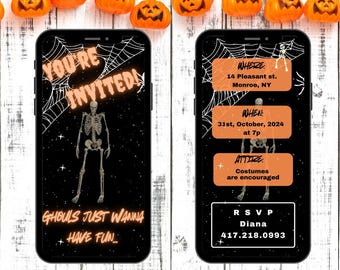 Ghouls Just Wanna Have Fun Halloween Evite: Editable Digital Party Invite