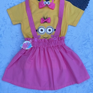 minion pink dress Minions Stuart In Pink Bunny Suit Universal Airblown
