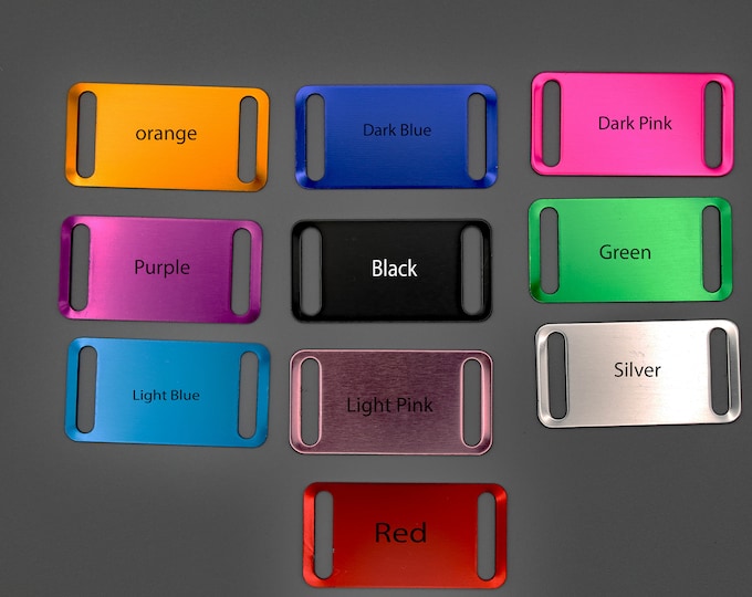 Custom Engraved Pet ID Tag | Personalized Aluminum Backpack Tag & Luggage Charm | Slide-On Collar Tag | Laser Etched ID