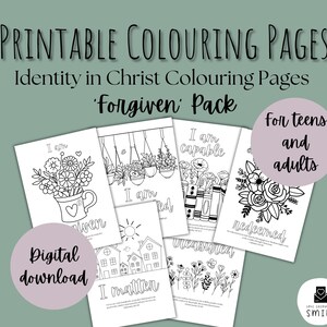 Identity in Christ Colouring Pages